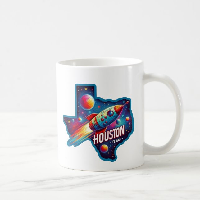 Houston, Texas USA - NASA Coffee Mug (Right)
