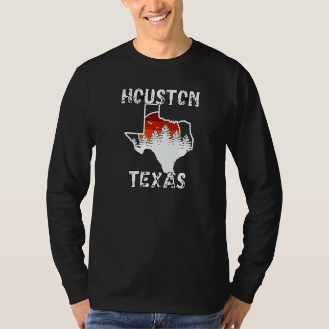 Houston Texas  Vintage Souvenirs  1 T-Shirt (Front)