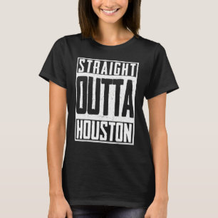 Houston Texas Watercolor Skyline Home State 7 T-Shirt