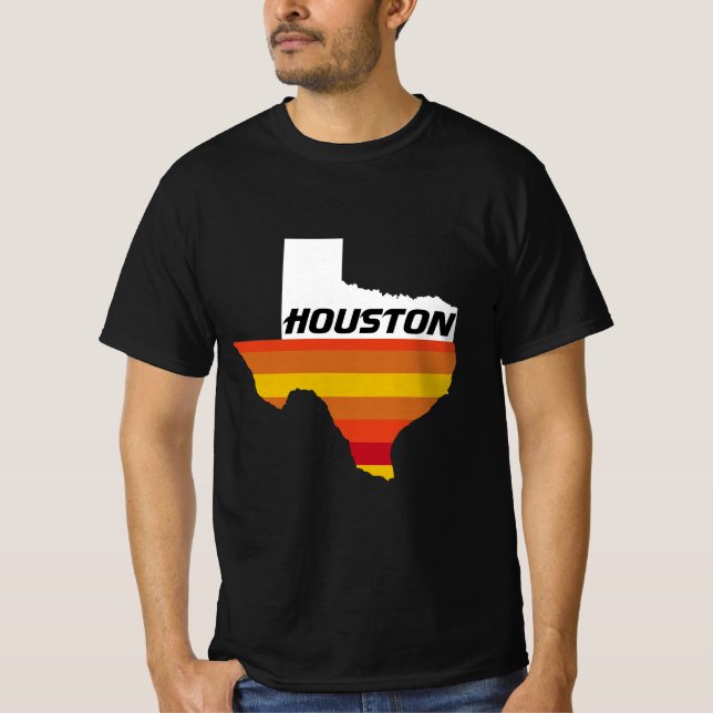 Houston Throwback Retro Astros Baseball Gift Tees (Front)