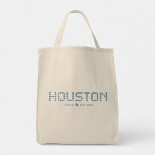 Houston Tile, Blue Tile, Houston Texas Tote Bag