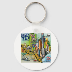 Houston TX Key Ring