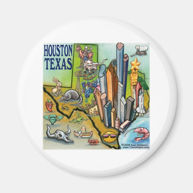 Houston TX Magnet (Front)