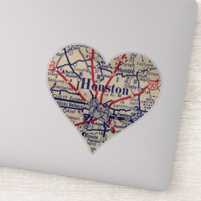 Houston Vintage 1948 Map (Detail)