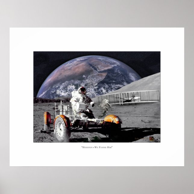 Houston  We Found Him Poster (Front)