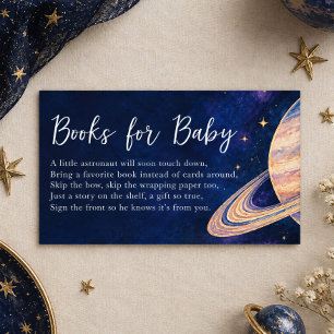 Houston We Have a Boy Galaxy Books For Baby Enclosure Card