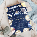 Houston We Have A Boy Outer Space Baby Shower Invitation<br><div class="desc">Houston We Have A Boy Outer Space Baby Shower Invitation</div>