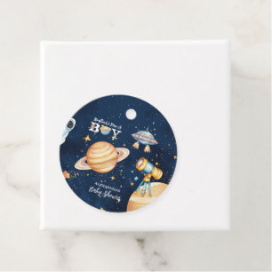 Houston We Have A Boy Outer Space Favour Tags