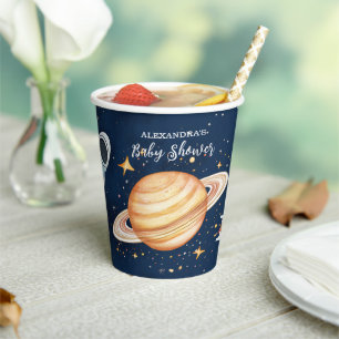 Houston We Have A Boy Outer Space Paper Cups