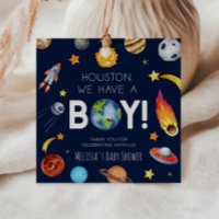 Houston We Have A Boy Space Galaxy Baby Shower