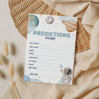 Houston We Have a Boy Space Predictions Game