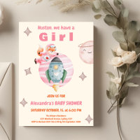 Houston we have a Girl Space Baby Shower