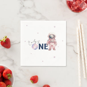 Houston we have a one year old Party Napkins