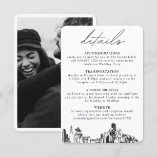 Houston Wedding Details Enclosure Card