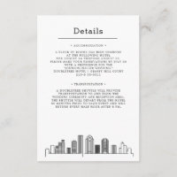 Houston Wedding | Guest Details