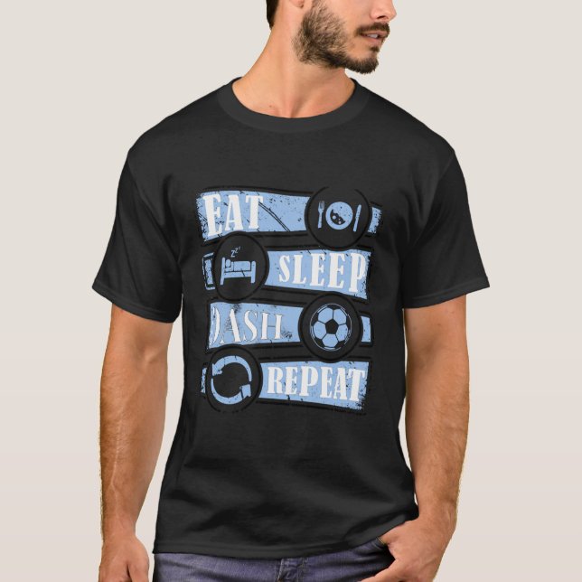 Houston Womens Jersey American Soccer Repeat Dash  T-Shirt (Front)