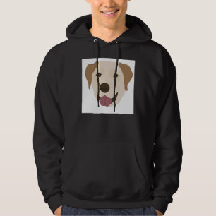 Houston Yellow Lab Dog Face Hoodie