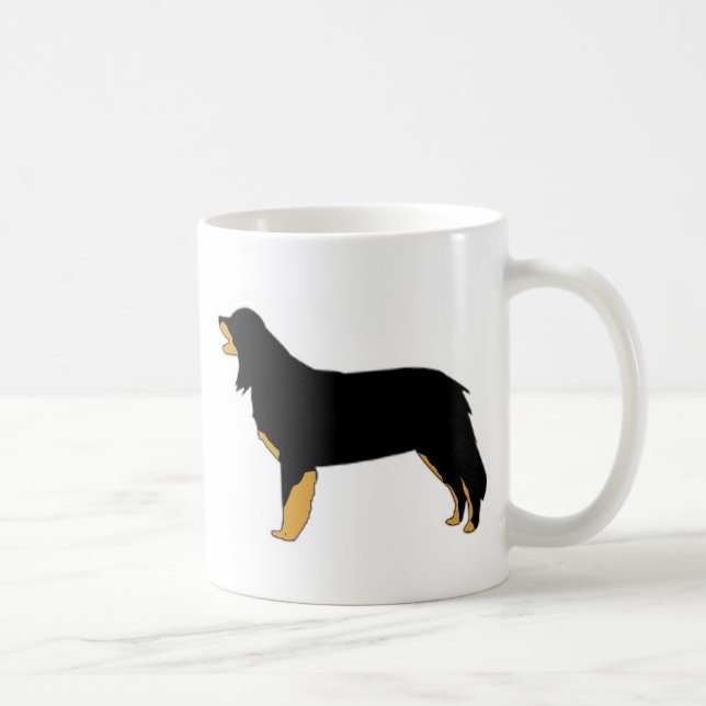 hovawart colour silhouette coffee mug (Right)