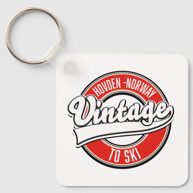 hovden norway logo key ring (Front)