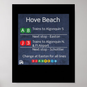 Hove Beach - Liberty City Subway - Gta Iv Sticker  Poster