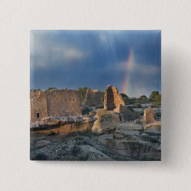 Hovenweep Castle, Hovenweep National Monument, 15 Cm Square Badge (Front)