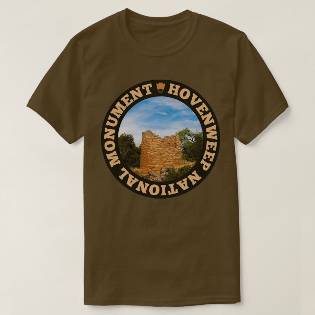 Hovenweep National Monument circle  T-Shirt (Design Front)