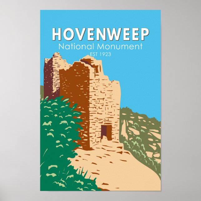 Hovenweep National Monument Vintage Poster (Front)
