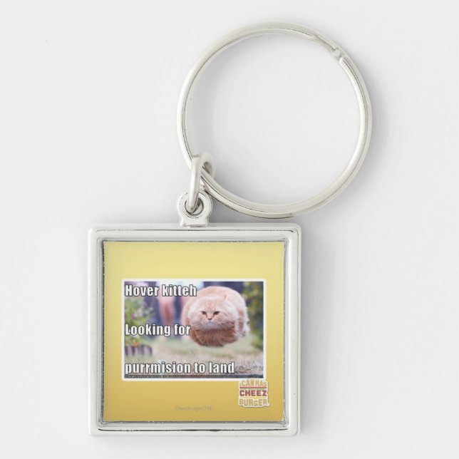 Hover kitteh key ring (Front)
