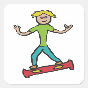 Hoverboard Square Sticker