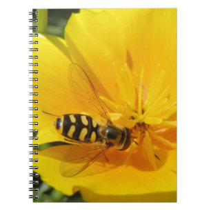Hoverfly and Flower Notebook