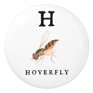 Hoverfly ceramic knob