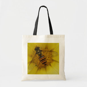 Hoverfly on a Marigold Budget Tote Bag