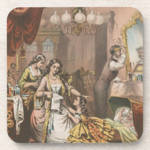 Hovey's Cocoa Glycerine, Circa 1860 Coaster