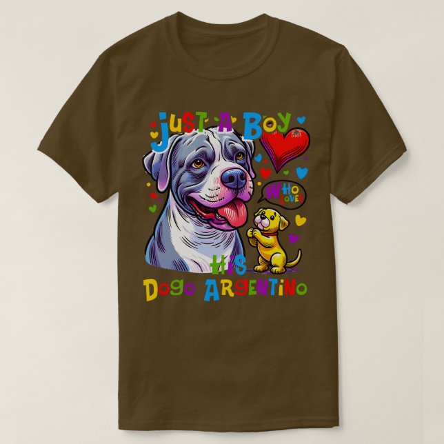 How a Boy and His Dogo Argentino Became Best Frien T-Shirt (Design Front)
