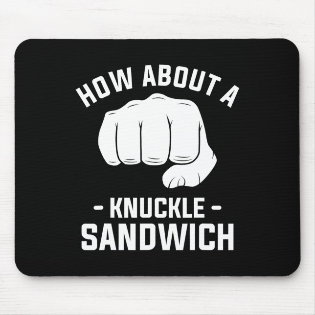 How About A Knuckle Sandwich Boxing Boxer 1  Mouse Pad (Front)