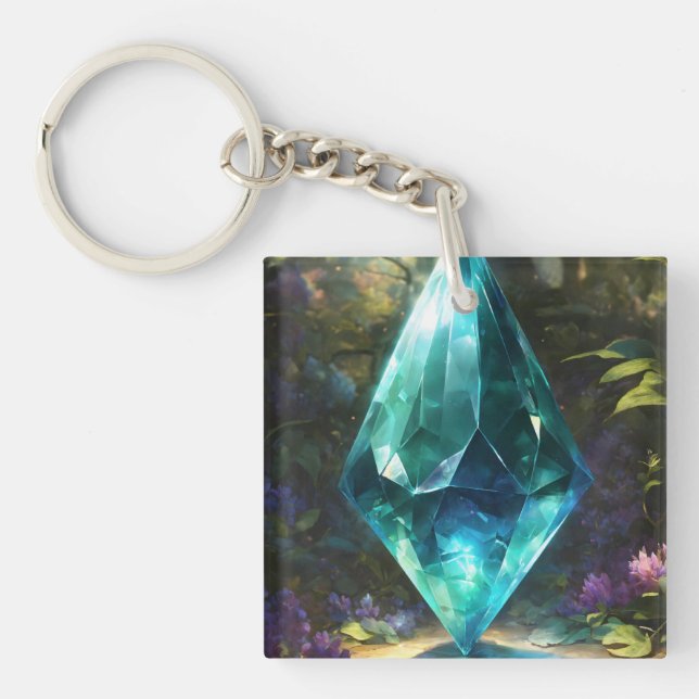 How about "Crystal Dewdrop Keychain" or " Key Ring (Front)