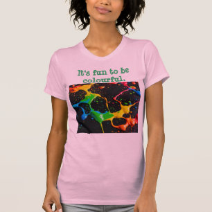 How about: "Fun and Colourful: Bella Canvas T-Shirt