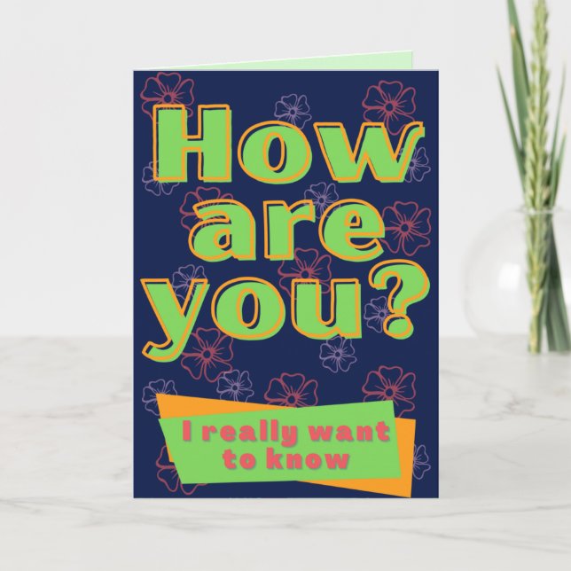 How Are You? Thinking Of You Card (Front)