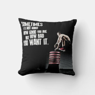 How Bad You Want It - CrossFit Motivational Cushion