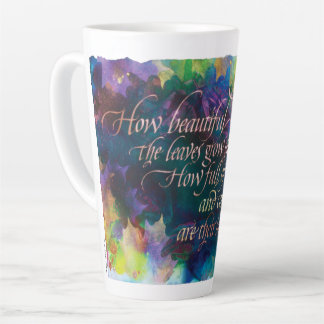 How Beautiful the Leaves, Latte Mug