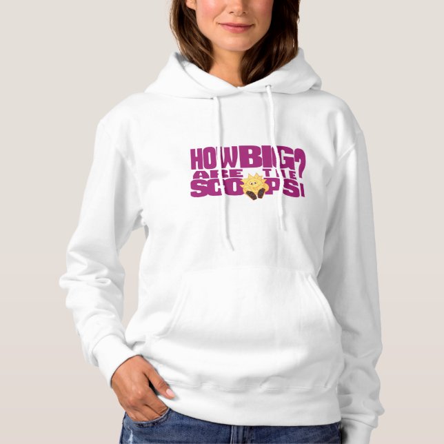 How big are the scoops? hoodie (Front)