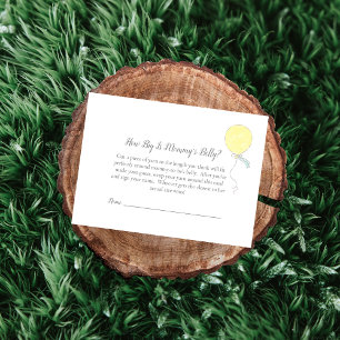 How Big Is Mum-To-Be's Belly Baby Sprinkle Game Enclosure Card