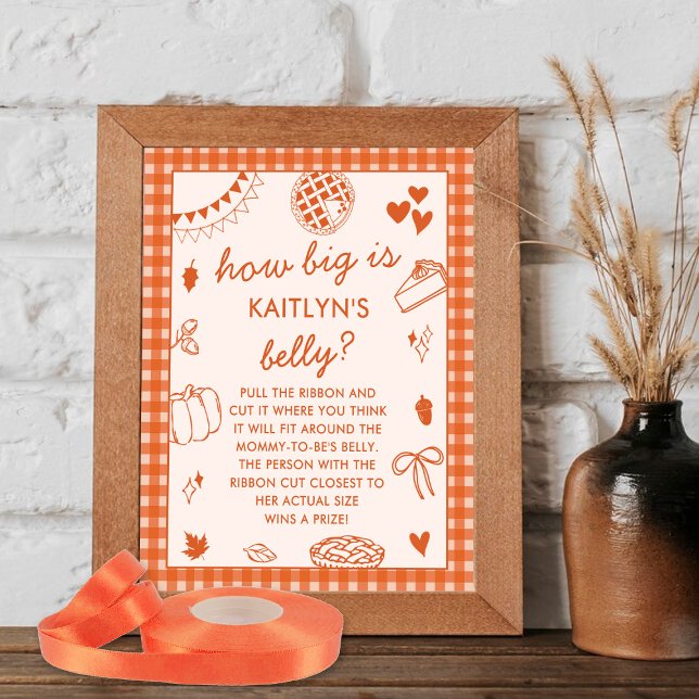 How Big Is Mummy's Belly? Baby Shower Game Poster (Creator Uploaded)