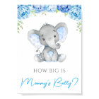 How Big is Mummy's Belly Elephant Baby Shower Game