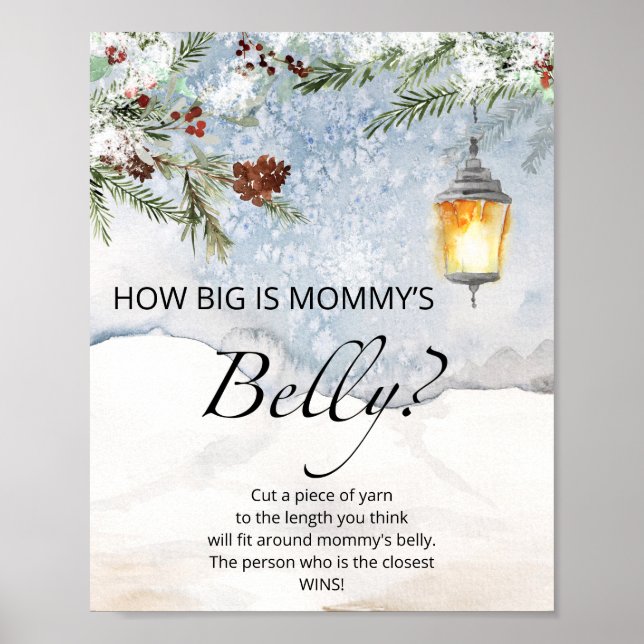  How big is mummy's belly game Poster (Front)