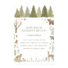 How Big is Mummy's Belly Woodland Baby Shower Game