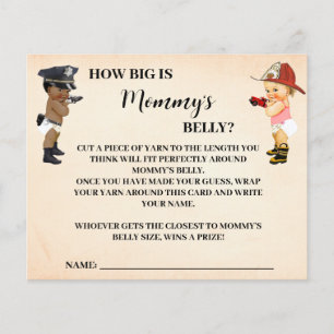 How Big Mommy's Belly Little Recruit Shower Game Flyer