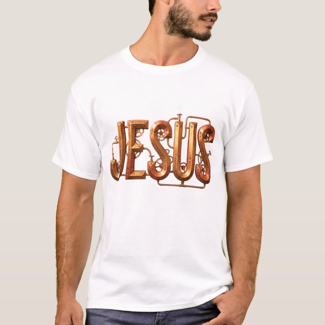 How cool is this? A Jesus steampunk T-Shirt (Front)