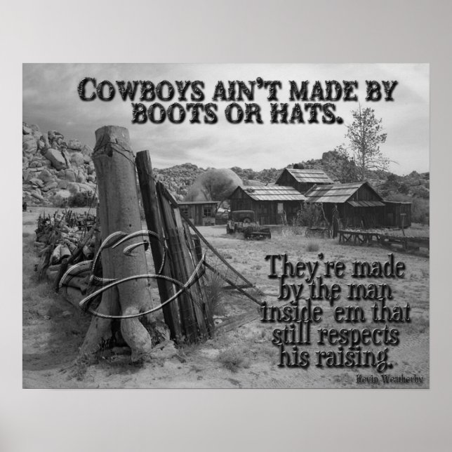 How cowboys are made poster (Front)