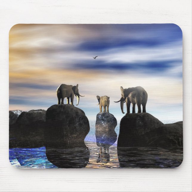 how did he get there, fred? mouse pad (Front)